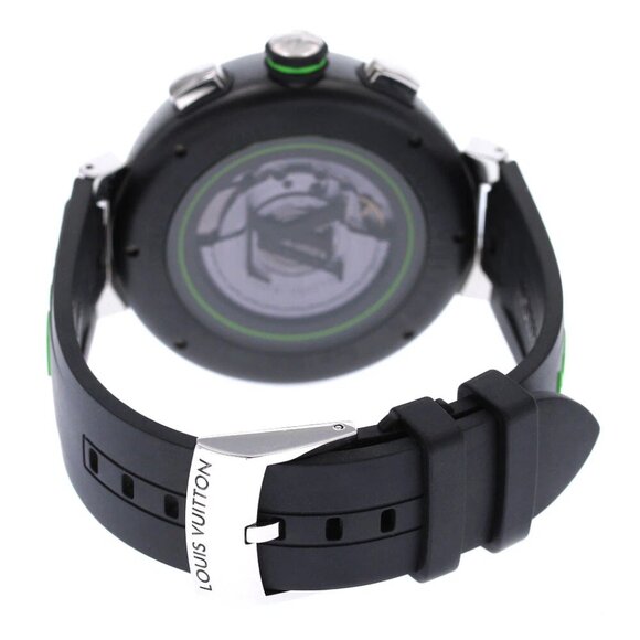 LOUIS VUITTON Tambour Damier Graphite Lace QA130 Automatic Men's Watch_831966 - Picture 5 of 7